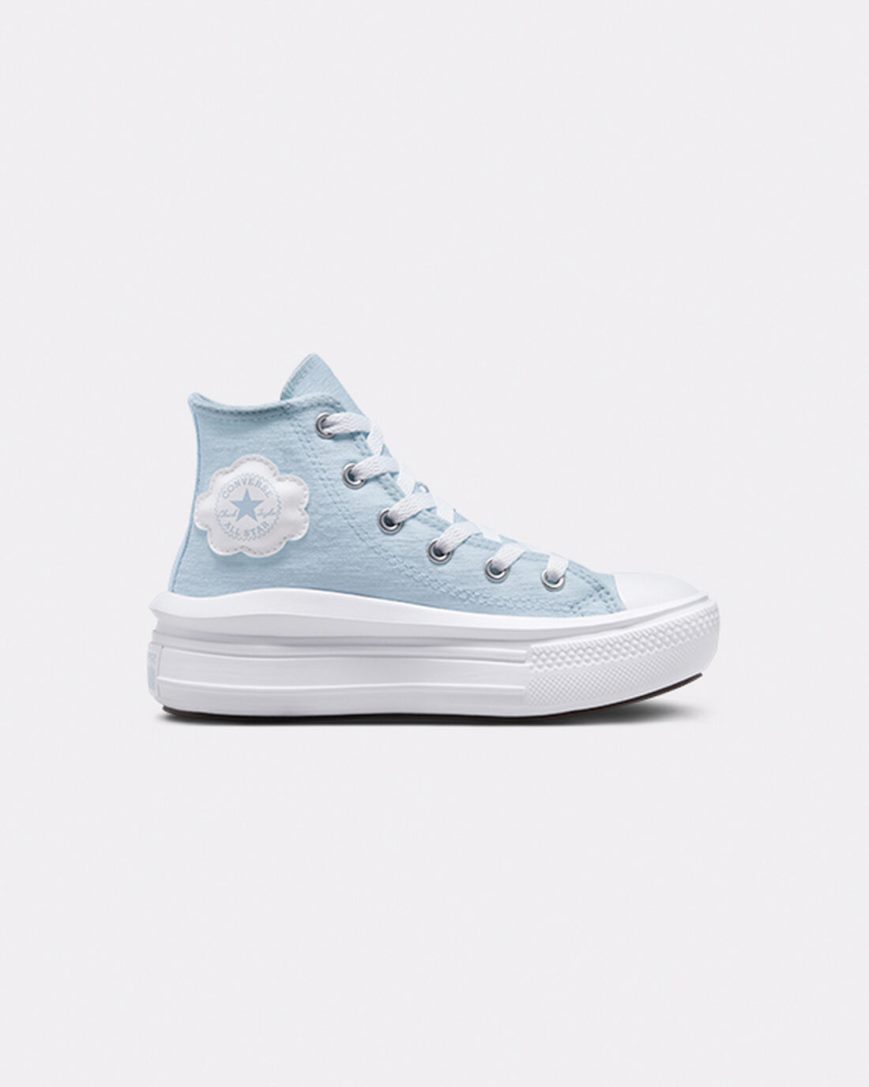 Pantofi Platforma Fete Converse Chuck Taylor All Star Move Cloud Patch Inalti Albastri | RO TFA0S296